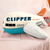 Thumbnail for Boeing 314 Clipper - Cartoon + Name - Airplane Pillow