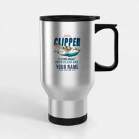 Thumbnail for Boeing 314 Clipper - Cartoon + Name - Stainless Steel with Holder - Silver