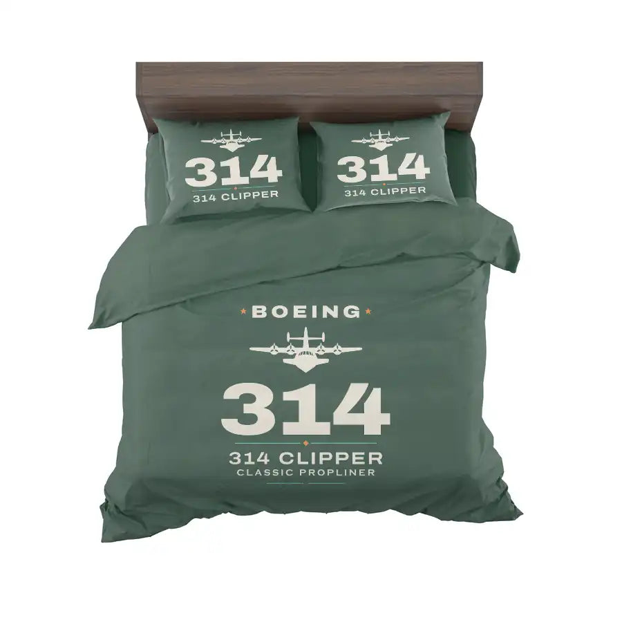 Boeing 314 Clipper - Heritage - Bedding Set - Dark Green