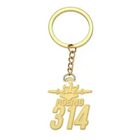 Thumbnail for Boeing 314 Clipper - Hollow Key Chain - Heritage - Gold