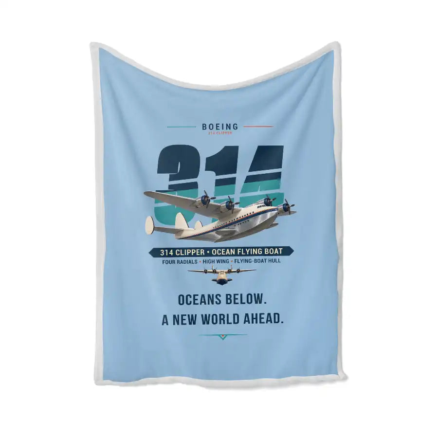 Boeing 314 Clipper - Original - Blanket - Light Blue