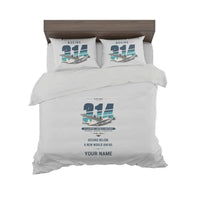 Thumbnail for Boeing 314 Clipper - Original + Name - Bedding Set - Light Gray