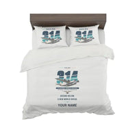 Thumbnail for Boeing 314 Clipper - Original + Name - Bedding Set - White