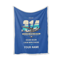 Thumbnail for Boeing 314 Clipper - Original + Name - Blanket - Blue