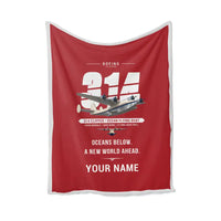 Thumbnail for Boeing 314 Clipper - Original + Name - Blanket - Red