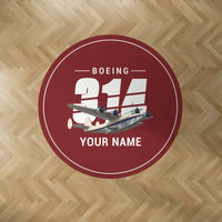 Thumbnail for Boeing 314 Clipper - Original + Name - Round Carpet - Dark Red