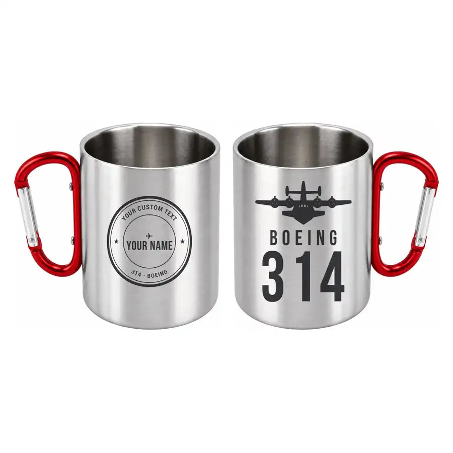 Boeing 314 Clipper - Outdoors Mug - Heritage + Name - Red