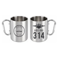 Thumbnail for Boeing 314 Clipper - Outdoors Mug - Heritage + Name - Silver