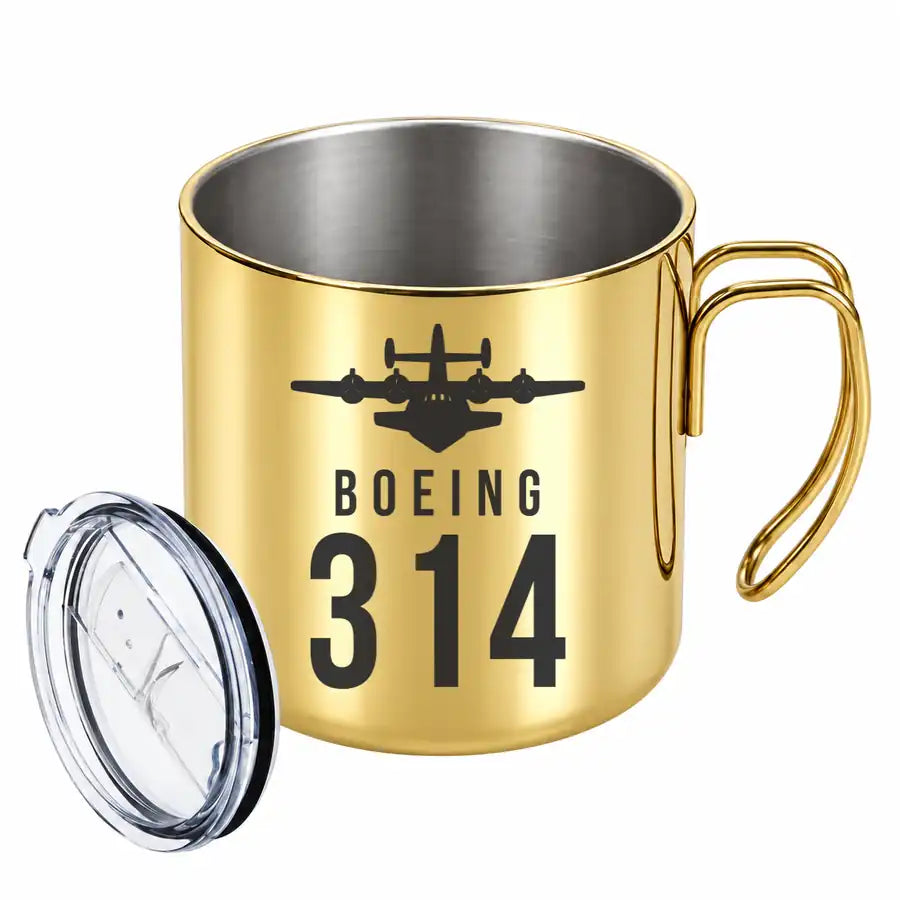 Boeing 314 Clipper - Portable Mug - Heritage - Gold