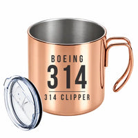 Thumbnail for Boeing 314 Clipper - Portable Mug - Tag - Copper