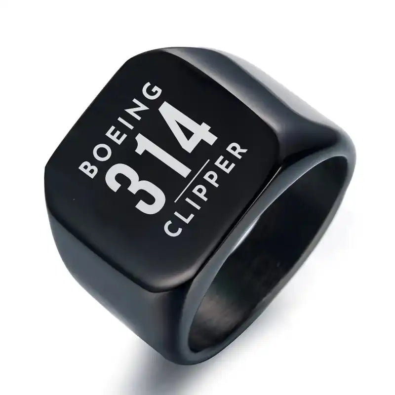 Boeing 314 Clipper - Ring - Tag - Black