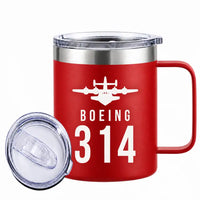 Thumbnail for Boeing 314 Clipper - Stainless Steel Mug - Heritage - Red