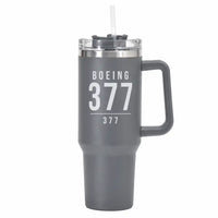 Thumbnail for Boeing 377 Stratocruiser - 40oz Car Mug - Tag - Gray