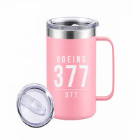 Thumbnail for Boeing 377 Stratocruiser - Beverage Mug - Tag - Pink