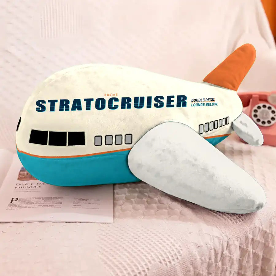 Boeing 377 Stratocruiser - Cartoon - Airplane Pillow