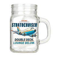 Thumbnail for Boeing 377 Stratocruiser - Cartoon - Cocktail Glass (Mason Jar)