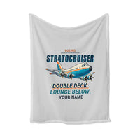 Thumbnail for Boeing 377 Stratocruiser - Cartoon + Name - Blanket - Light Gray