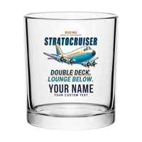 Thumbnail for Boeing 377 Stratocruiser - Cartoon + Name - Special Whiskey Glass