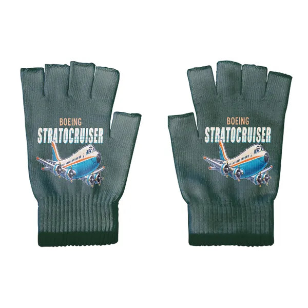 Boeing 377 Stratocruiser - Gloves - Cut - Cartoon - Dark Green