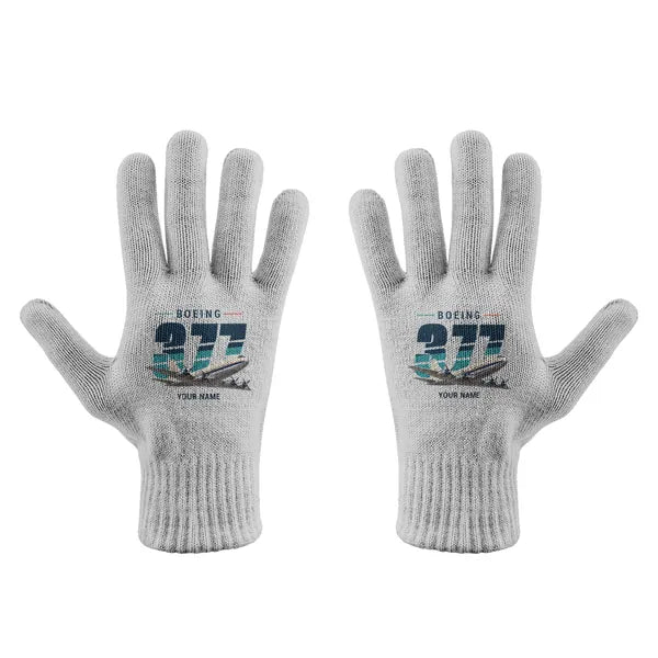 Boeing 377 Stratocruiser - Gloves - Full - Original + Name - Light Gray