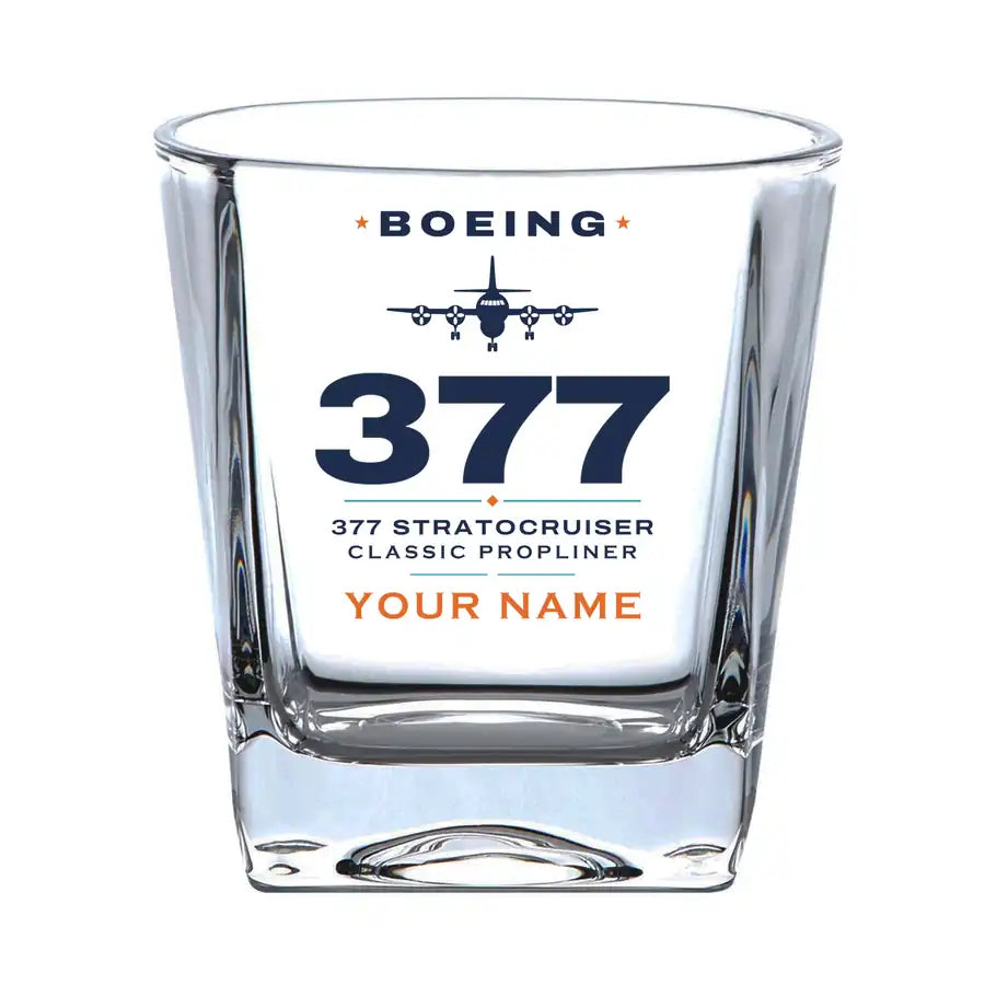 Boeing 377 Stratocruiser - Heritage + Name - Whiskey Glass