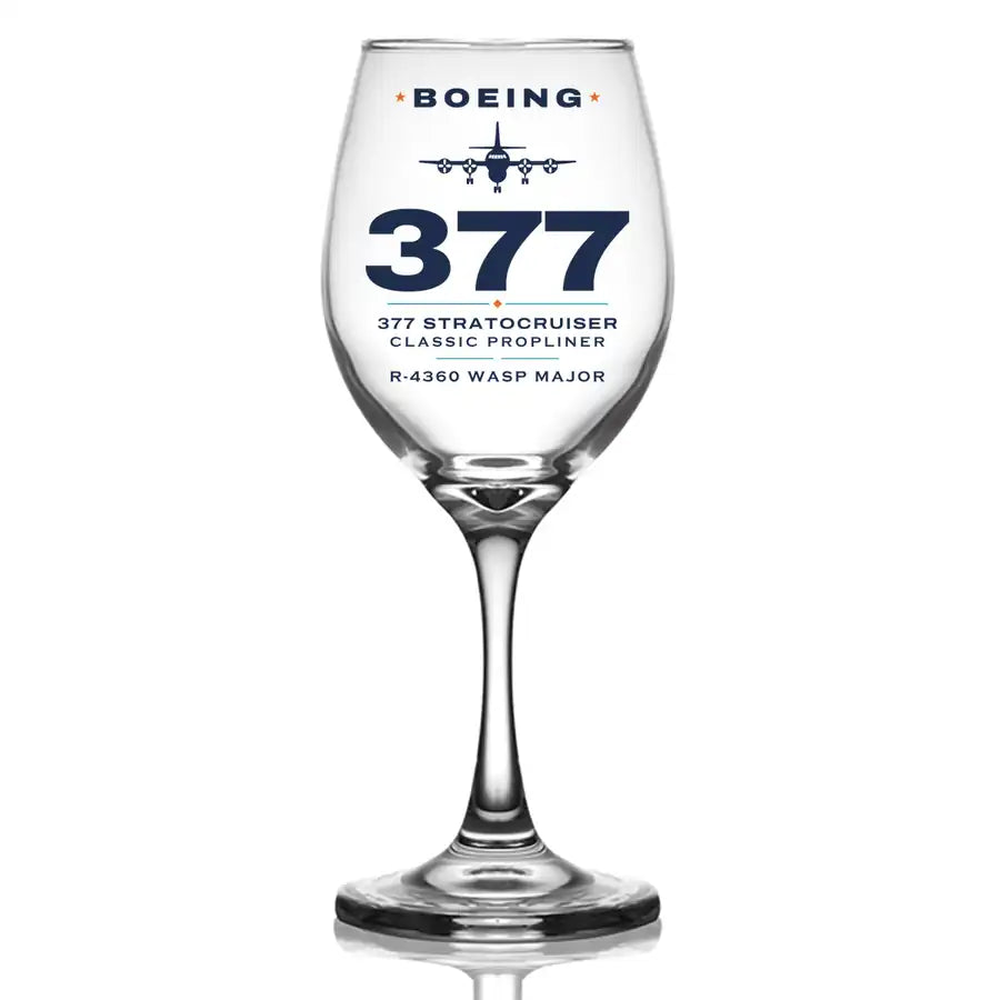 Boeing 377 Stratocruiser - Heritage - Wine Glass