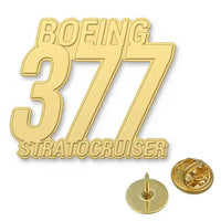 Thumbnail for Boeing 377 Stratocruiser - Hollow Pin - Tag - Gold