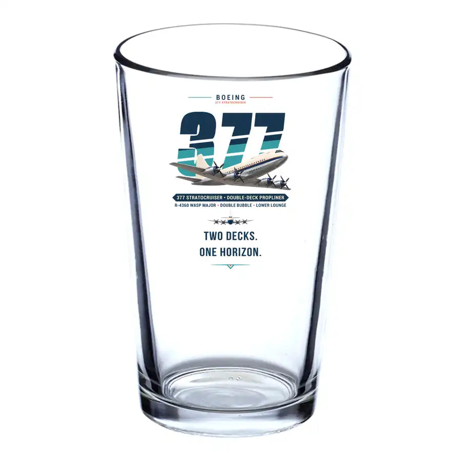 Boeing 377 Stratocruiser - Original - Beer & Water Glass
