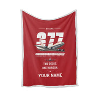 Thumbnail for Boeing 377 Stratocruiser - Original + Name - Blanket - Red