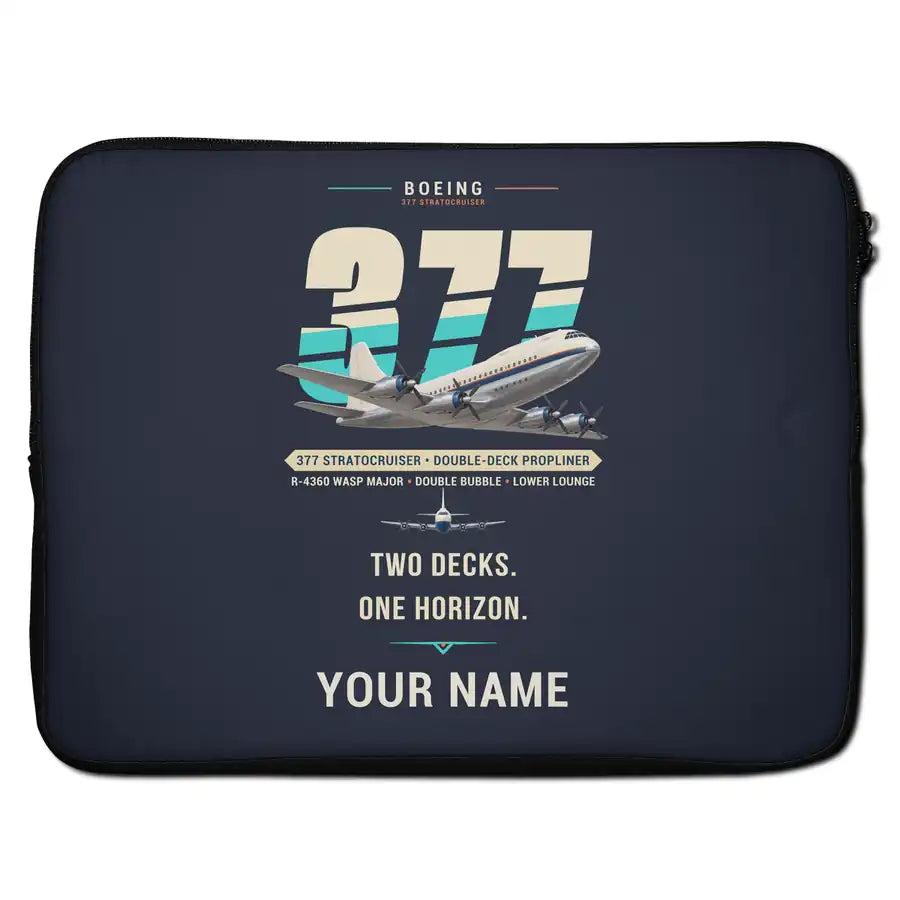 Boeing 377 Stratocruiser - Original + Name - Laptop Sleeve