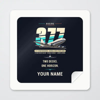 Thumbnail for Boeing 377 Stratocruiser - Original + Name - Square Sticker - Peel