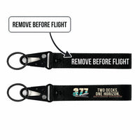 Thumbnail for Boeing 377 Stratocruiser Hawk-Shaped Key Chains - Black - Original - Remove Before Flight