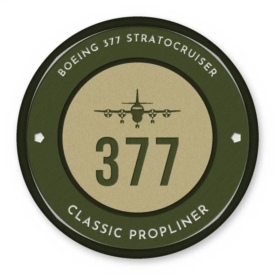 Boeing 377 Stratocruiser Patches - Circle - Olive Khaki