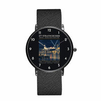 Thumbnail for Boeing 377 Stratocruiser - Poster - Slim Mesh - Black and Stainless Steel Strap
