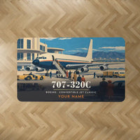 Thumbnail for Boeing 707-320C - 3D + Name - Rectangle Carpet - Full Print