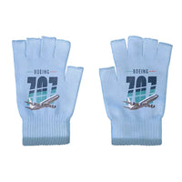 Thumbnail for Boeing 707-320C - Gloves - Cut - Original - Light Blue