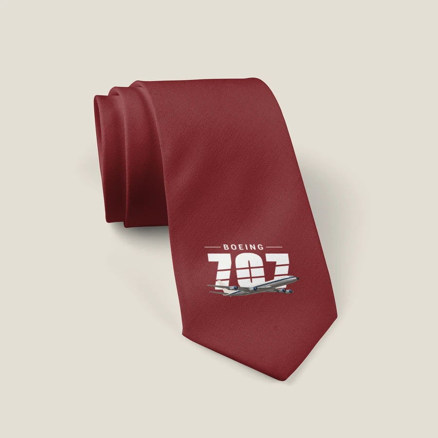 Boeing 707-320C - Original - Tie - Dark Red