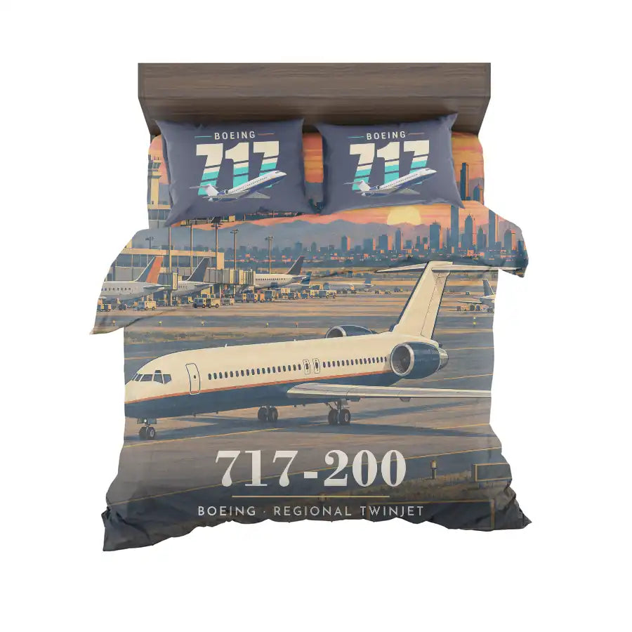 Boeing 717-200 - 3D - Bedding Set - Full Print