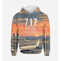 Thumbnail for Boeing 717-200 3D All-Over Print Clothing - Hoodie - 3D + Name
