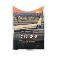 Thumbnail for Boeing 717-200 - 3D + Name - Blanket - Full Print