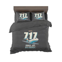 Thumbnail for Boeing 717-200 - Cartoon - Bedding Set - Black