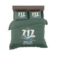 Thumbnail for Boeing 717-200 - Cartoon - Bedding Set - Dark Green