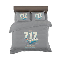 Thumbnail for Boeing 717-200 - Cartoon - Bedding Set - Gray