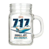 Thumbnail for Boeing 717-200 - Cartoon - Cocktail Glass (Mason Jar)