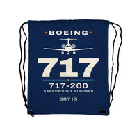 Thumbnail for Boeing 717-200 - Drawstring Bag - Heritage - Dark Blue