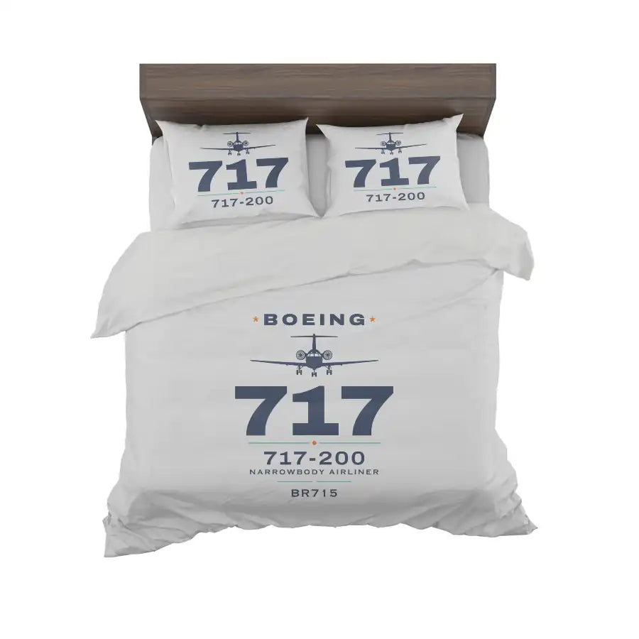 Boeing 717-200 - Heritage - Bedding Set - Light Gray