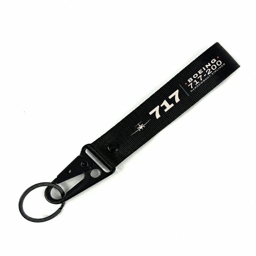 Boeing 717-200 Hawk-Shaped Key Chains - Black - Heritage