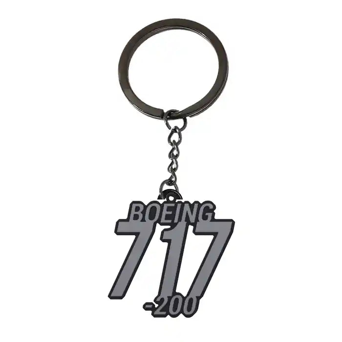 Boeing 717-200 - Hollow Key Chain - Tag - Black