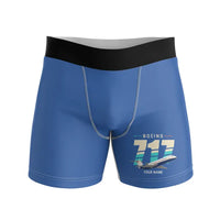 Thumbnail for Boeing 717-200 - Men Boxers - Original + Name - Blue