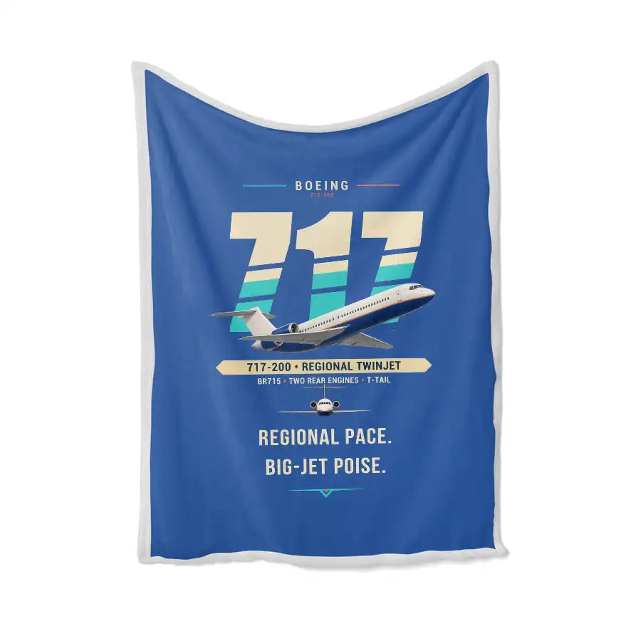 Boeing 717-200 - Original - Blanket - Blue